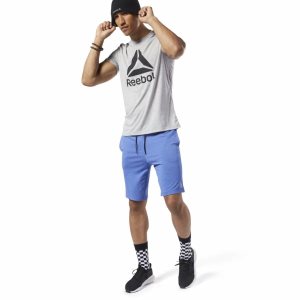 Reebok Workout Ready Supremium T Shirt Herren - Grau - DE 382-VJL